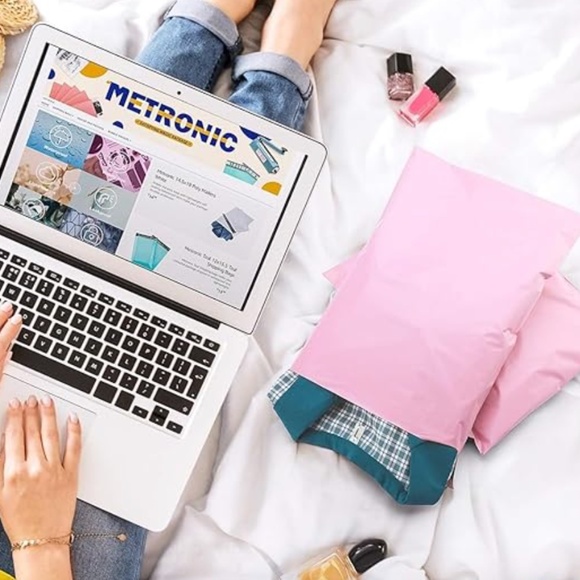 20 Pink Poly Mailers 10x13" - Picture 3 of 3